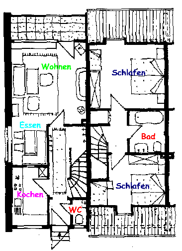Grundriskizze Wohnung 5